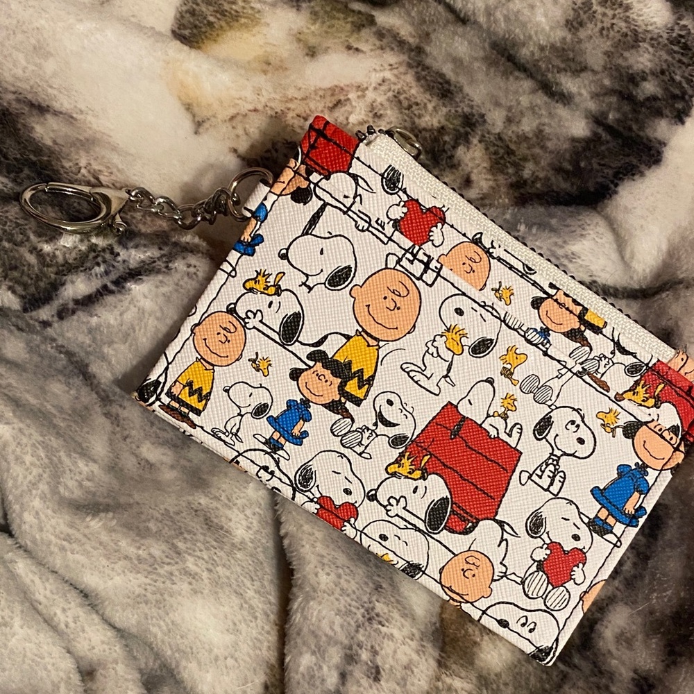 Peanuts Character Print Card keychain